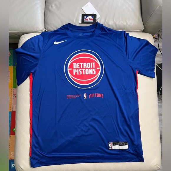 NWT - Nike Detroit Pistons NBA Team-Issued Shooter Men’s Jersey - Size L - Picture 2 of 7